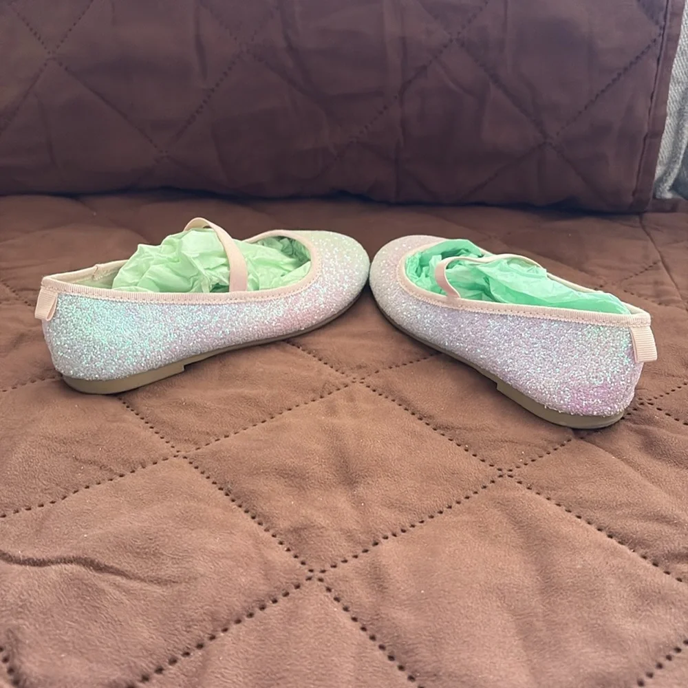 EUC H&M Kids glittery ballerina flats.